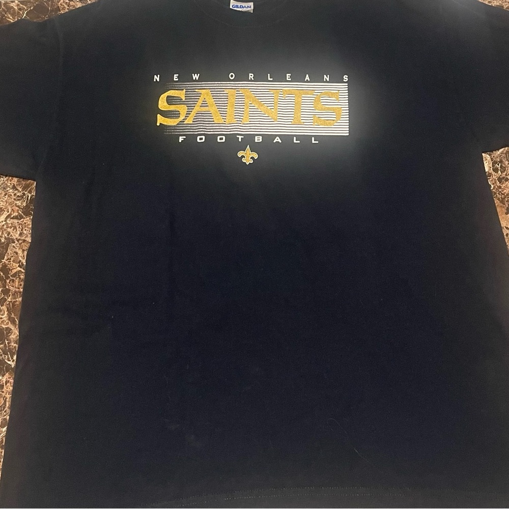 Gildan Black and Gold New Orleans Saints Tee